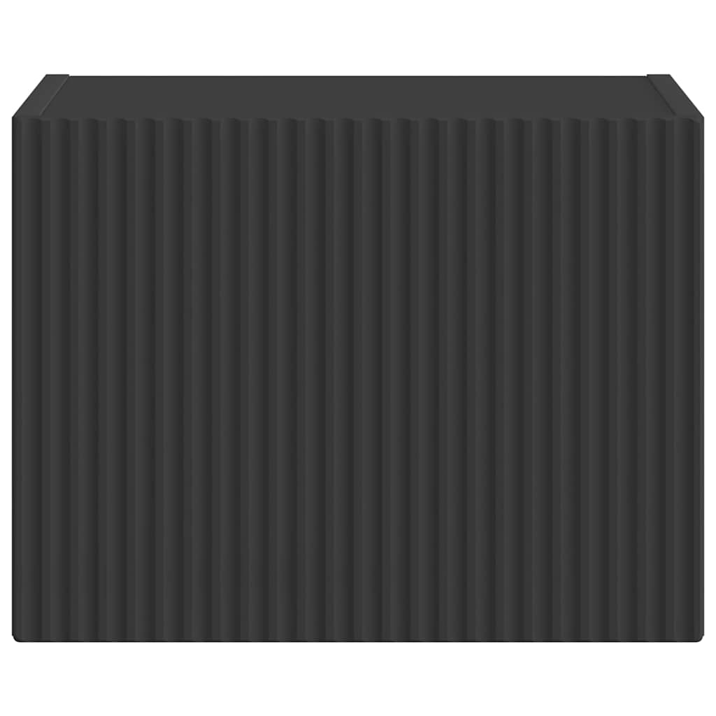 vidaXL TV-Wandschrank Schwarz 60 x 31 x 29,5 cm Holzwerkstoff
