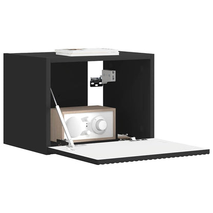 vidaXL TV-Wandschrank Schwarz 60 x 31 x 29,5 cm Holzwerkstoff