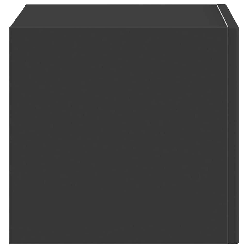 vidaXL TV-Wandschrank Schwarz 60 x 31 x 29,5 cm Holzwerkstoff