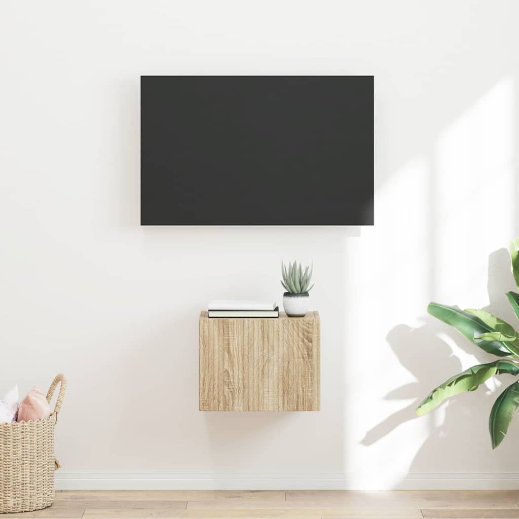 vidaXL TV-Wandschrank Sonoma 60 x 31 x 29,5 cm Holzwerkstoff