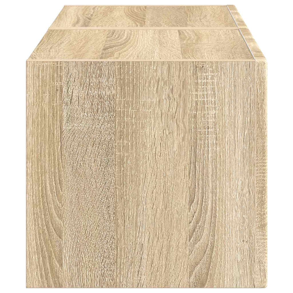vidaXL TV-Wandschrank 2 pcs Sonoma 60 x 31 x 29,5 cm Holzwerkstoff