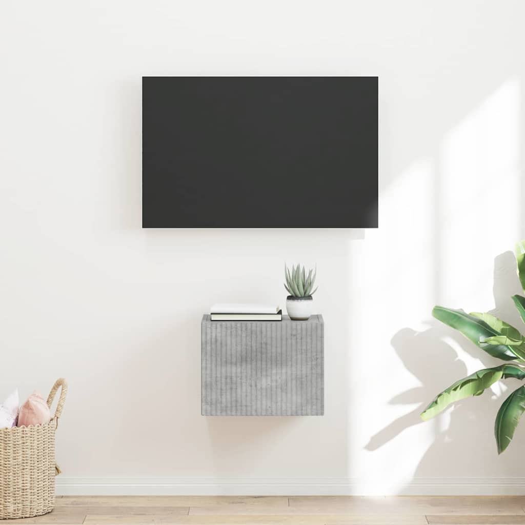 vidaXL TV-Wandschrank Beton 60 x 31 x 29,5 cm Holzwerkstoff