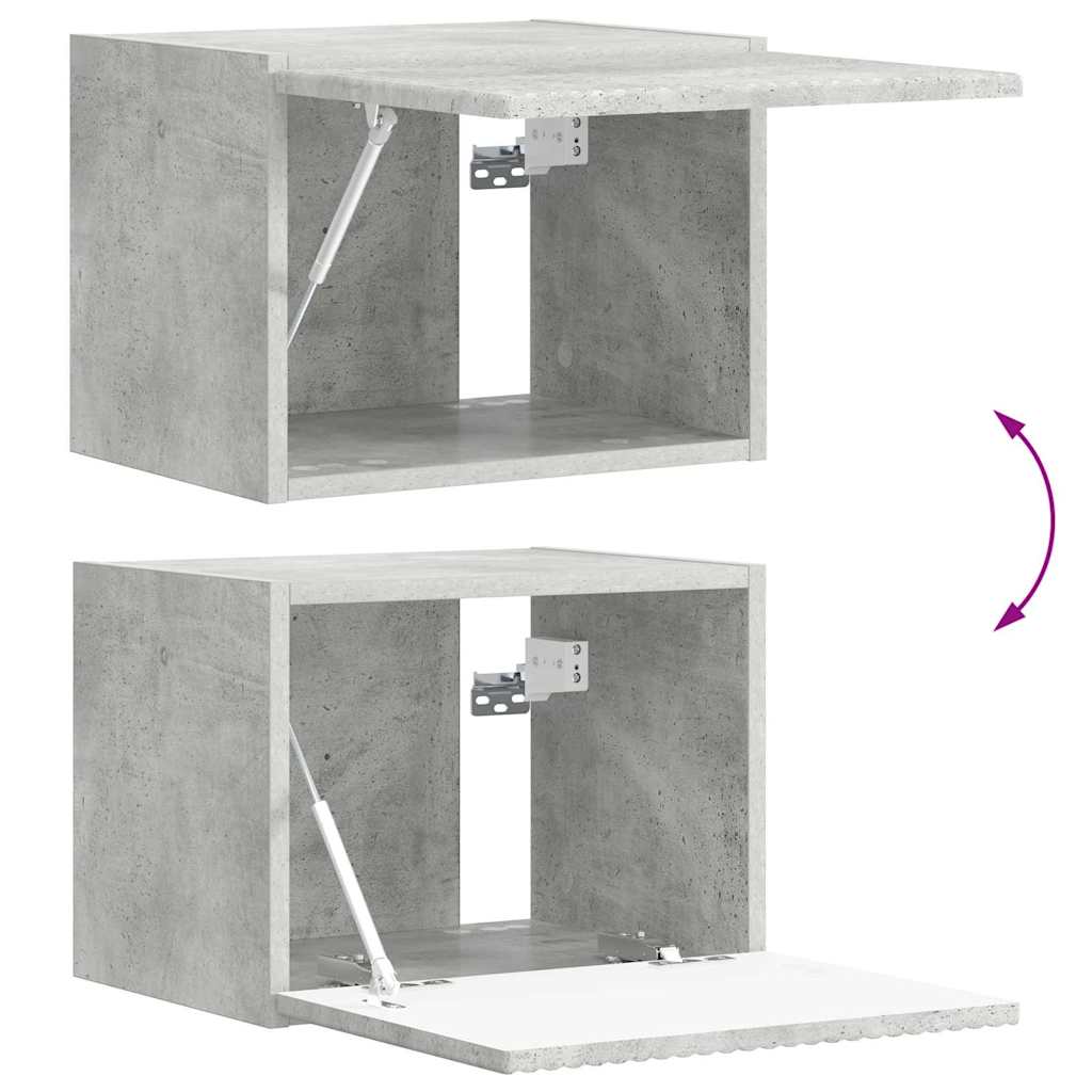 vidaXL TV-Wandschrank Beton 60 x 31 x 29,5 cm Holzwerkstoff