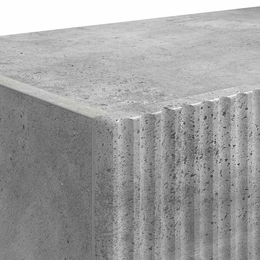 vidaXL TV-Wandschrank 2 pcs Beton 60 x 31 x 29,5 cm Holzwerkstoff
