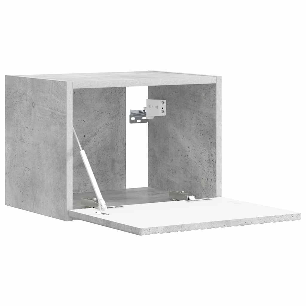 vidaXL TV-Wandschrank 2 pcs Beton 60 x 31 x 29,5 cm Holzwerkstoff