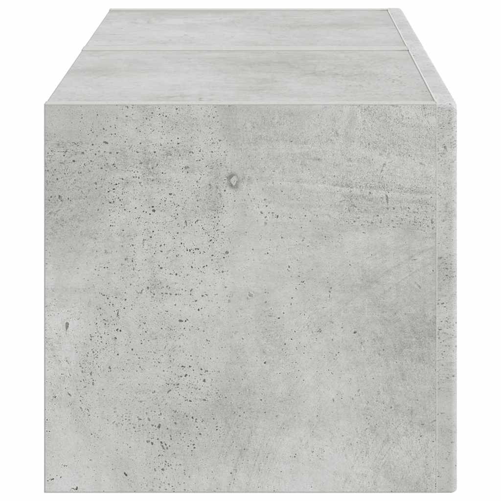 vidaXL TV-Wandschrank 2 pcs Beton 60 x 31 x 29,5 cm Holzwerkstoff