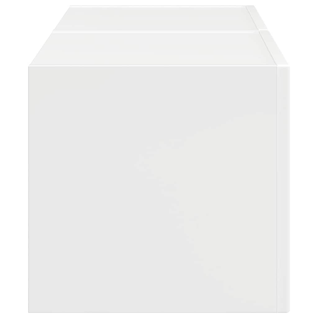 TV-Wandschrank 2 pcs Glänzend Weiß 60 x 31 x 29,5 cm