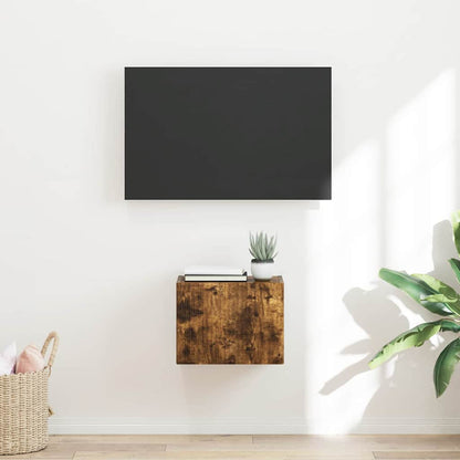 Meuble TV mural vidaXL Chêne fumé 60 x 31 x 29,5 cm