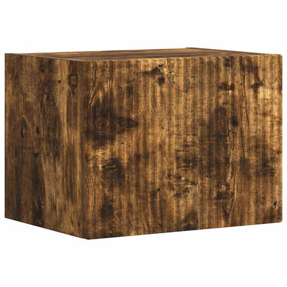 Meuble TV mural vidaXL Chêne fumé 60 x 31 x 29,5 cm