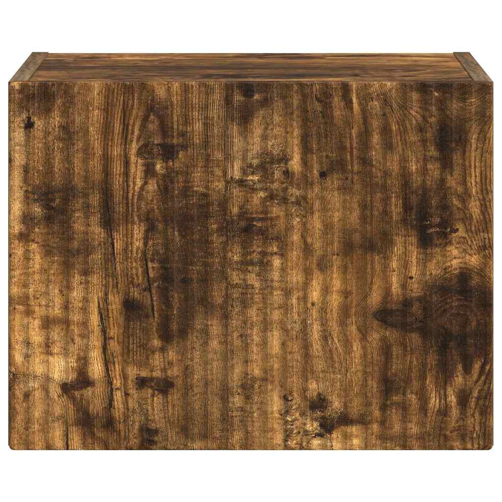 Meuble TV mural vidaXL Chêne fumé 60 x 31 x 29,5 cm