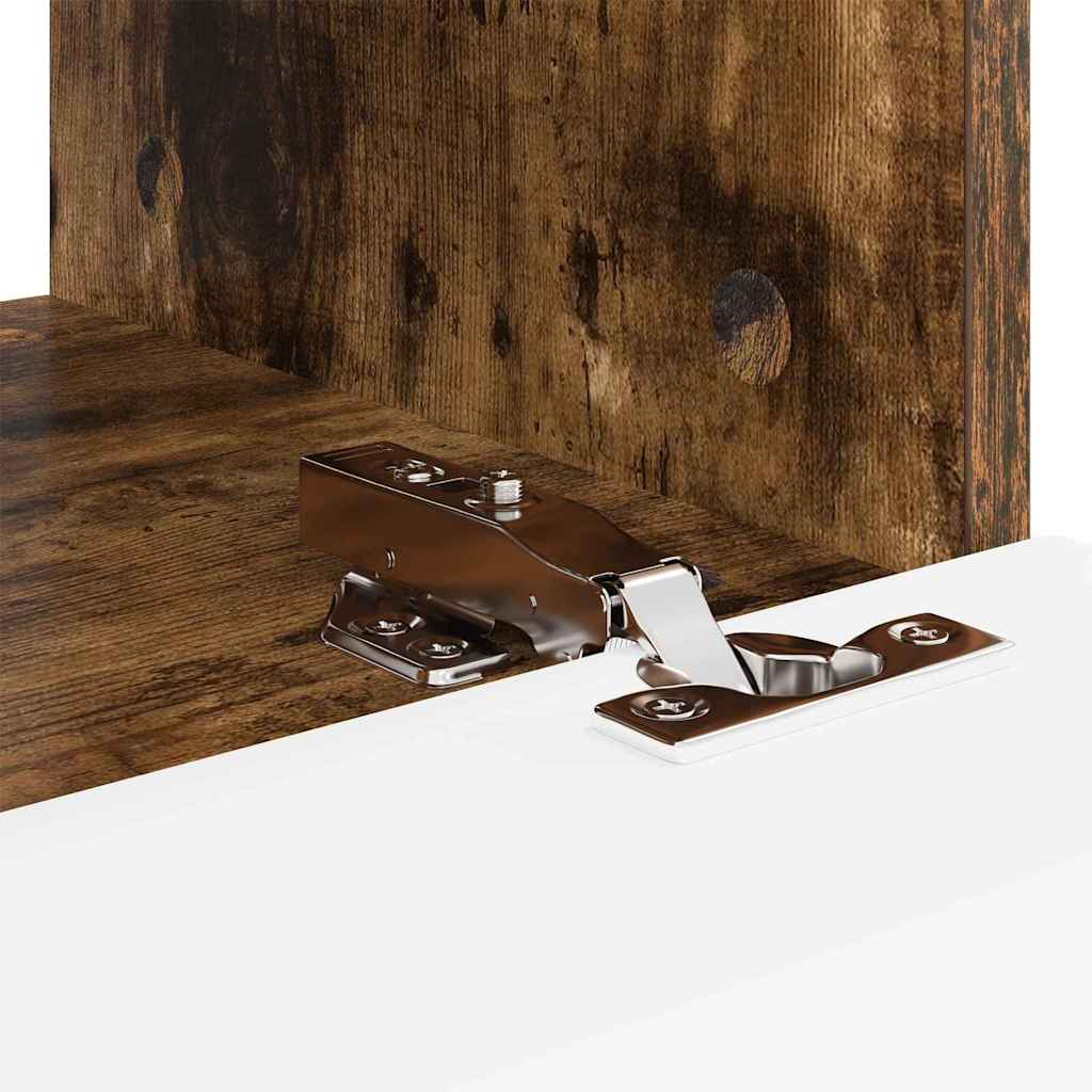 vidaXL Meuble TV mural 2 pcs Chêne fumé 60 x 31 x 29,5 cm
