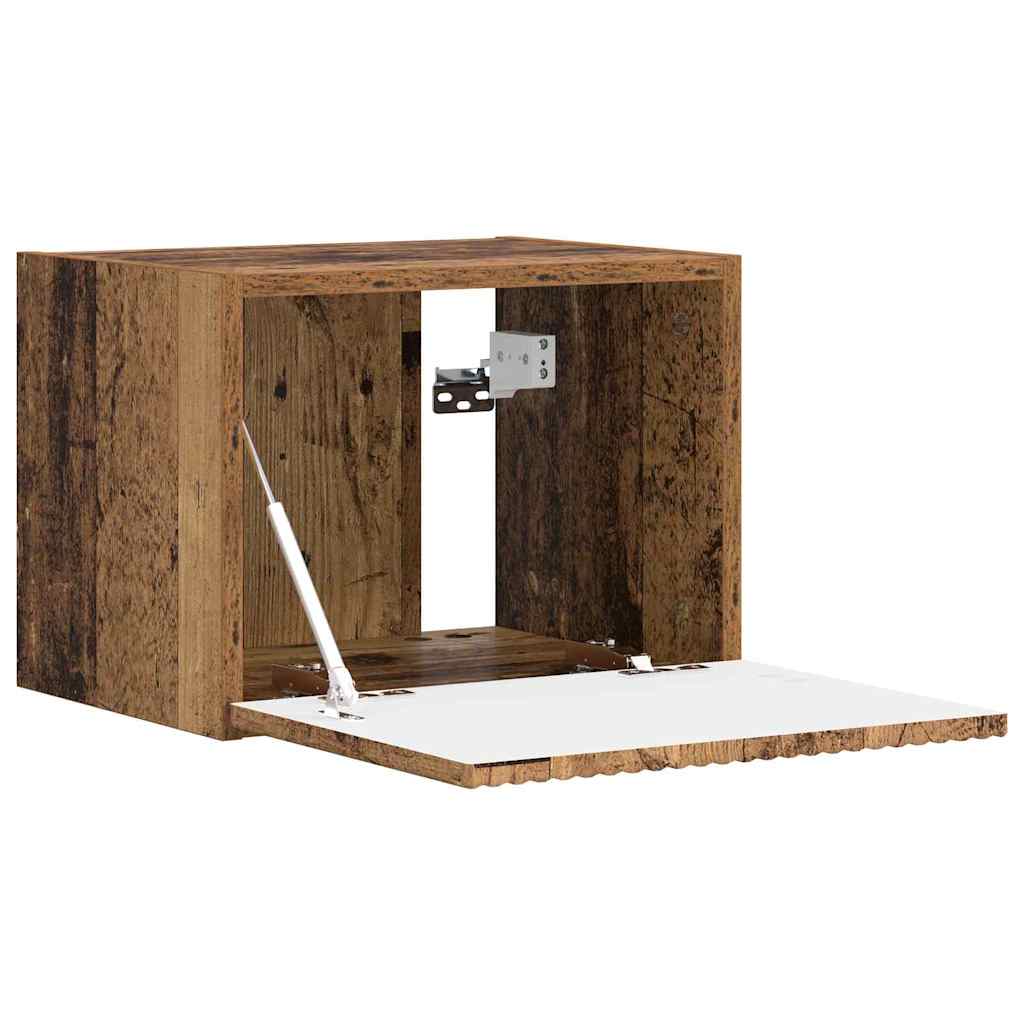 vidaXL Meuble TV mural 2 pcs Chêne fumé 60 x 31 x 29,5 cm