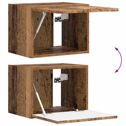 vidaXL Meuble TV mural 2 pcs Chêne fumé 60 x 31 x 29,5 cm