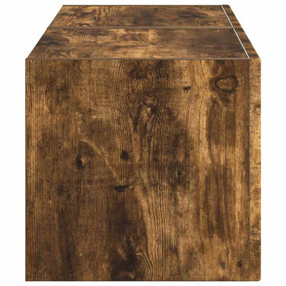 vidaXL Meuble TV mural 2 pcs Chêne fumé 60 x 31 x 29,5 cm