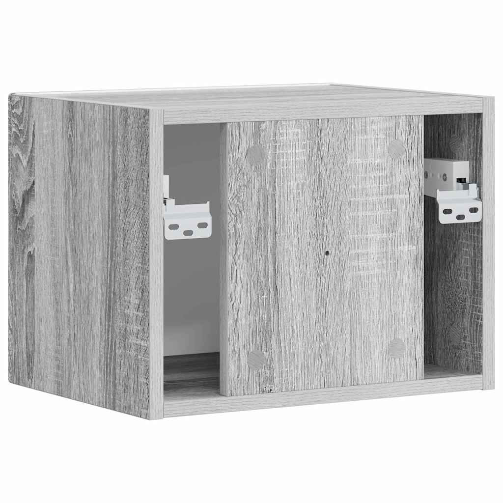 Meuble TV mural vidaXL Sonoma gris 60 x 31 x 29,5 cm en bois d'ingénierie
