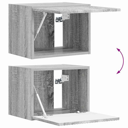 Meuble TV mural vidaXL Sonoma gris 60 x 31 x 29,5 cm en bois d'ingénierie