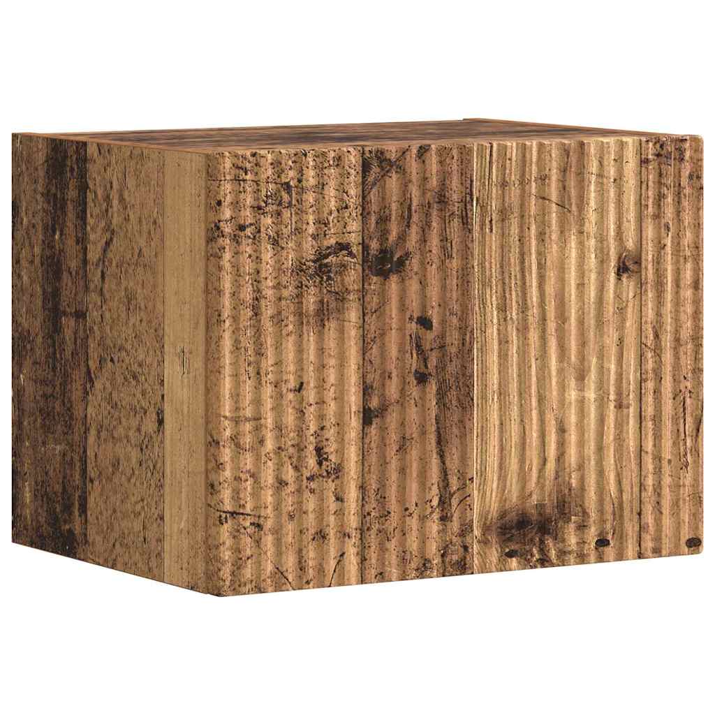 vidaXL Meuble TV mural en bois de récupération 60 x 31 x 29,5 cm Bois d'ingénierie