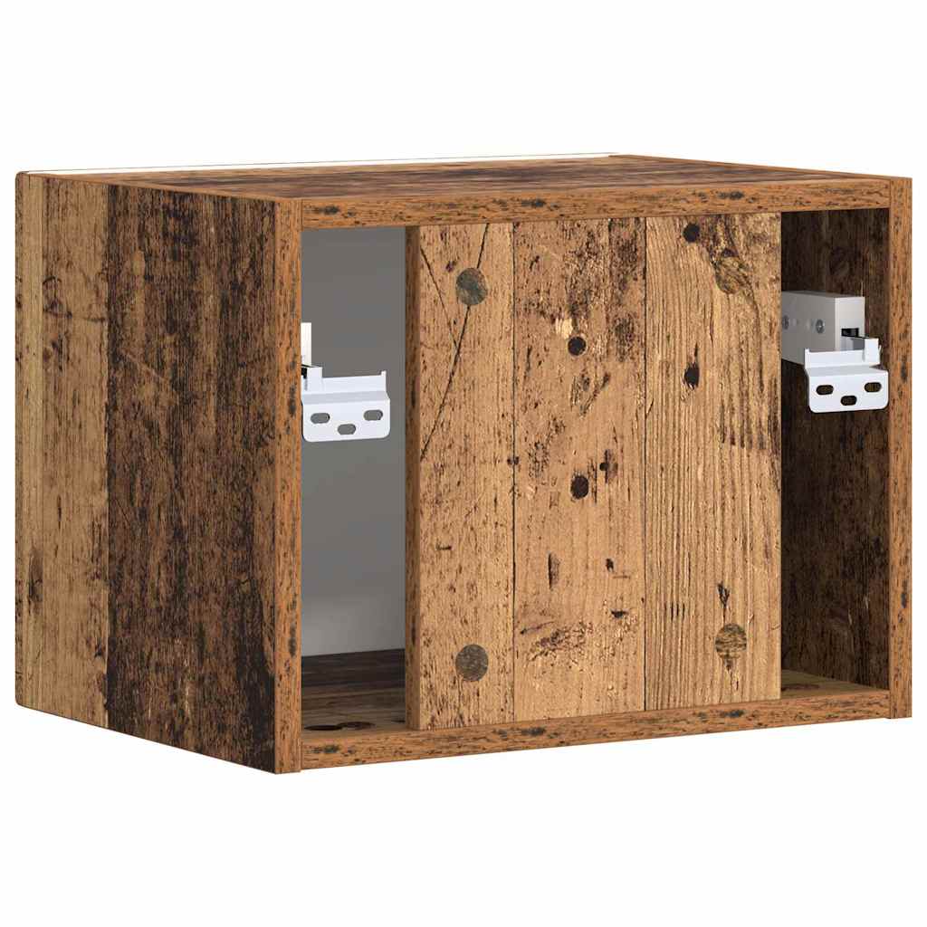 vidaXL Meuble TV mural en bois de récupération 60 x 31 x 29,5 cm Bois d'ingénierie