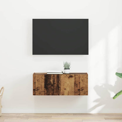 vidaXL TV-Wandschrank 2 pcs Altholz 60 x 31 x 29,5 cm Holzwerkstoff