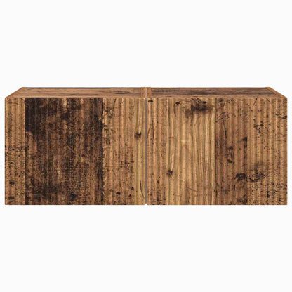 vidaXL TV-Wandschrank 2 pcs Altholz 60 x 31 x 29,5 cm Holzwerkstoff