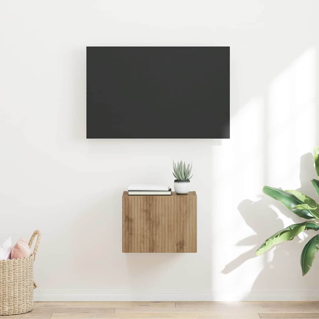 vidaXL TV-Wandschrank Kunsthandwerk Eiche 60 x 31 x 29,5 cm