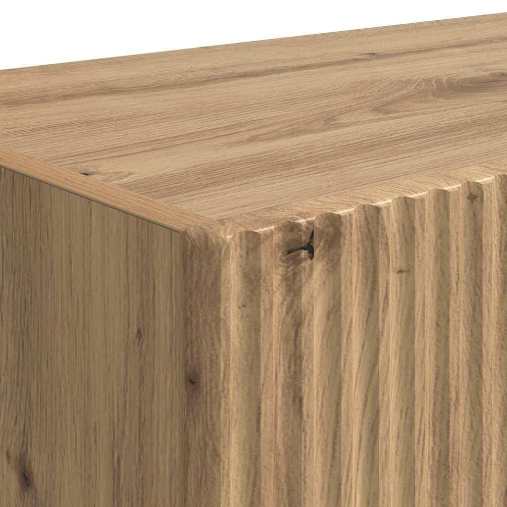 TV-Wandschrank 2 pcs Kunsthandwerk Eiche 60 x 31 x 29,5 cm