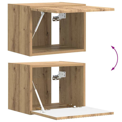 vidaXL Meuble TV mural 2 pcs Chêne artisanal 60 x 31 x 29,5 cm