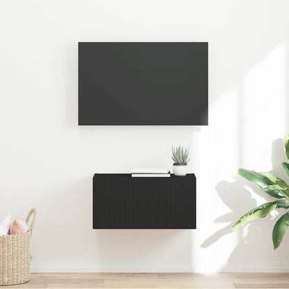 vidaXL TV-Wandschrank Schwarz 60 x 31 x 29,5 cm Holzwerkstoff