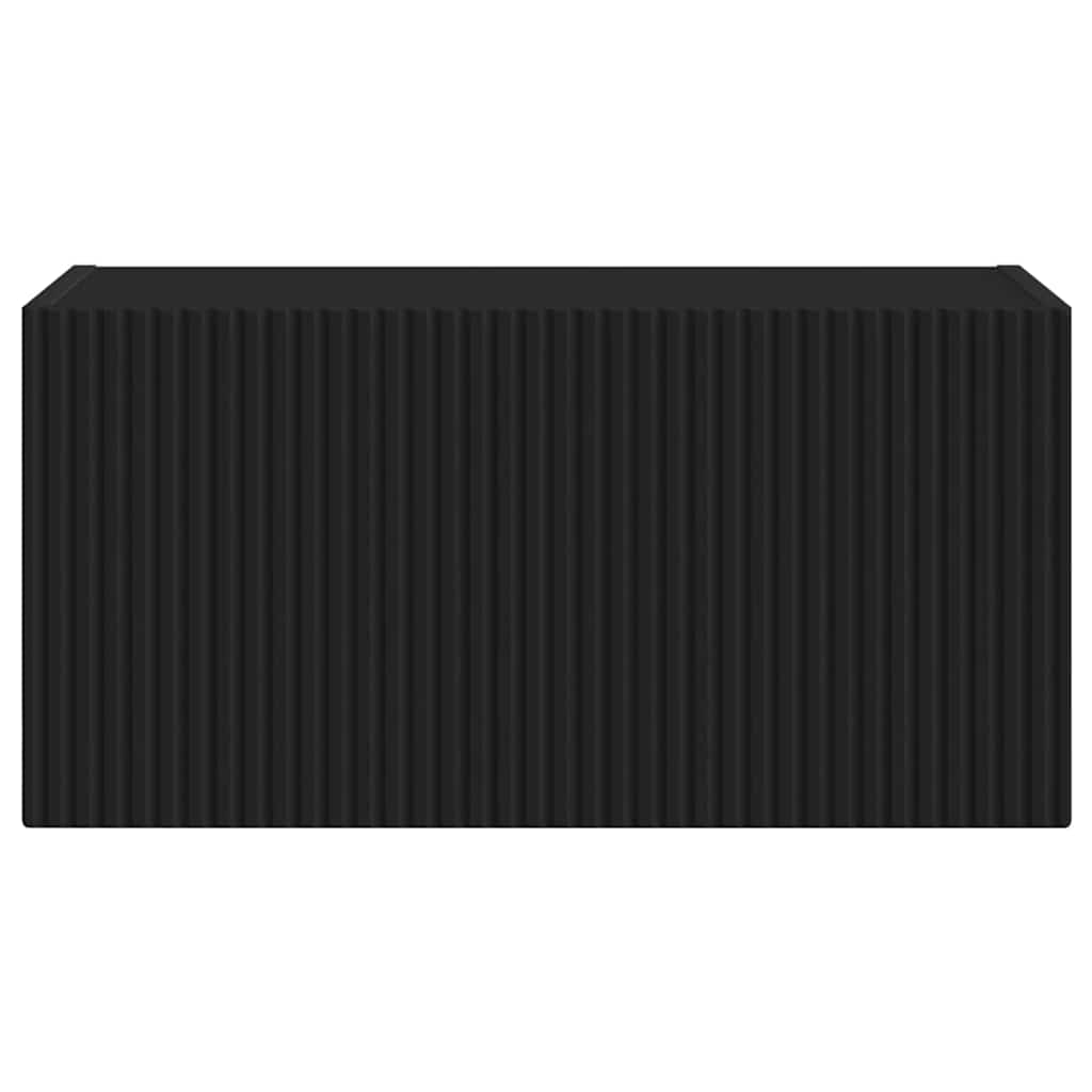 vidaXL TV-Wandschrank Schwarz 60 x 31 x 29,5 cm Holzwerkstoff
