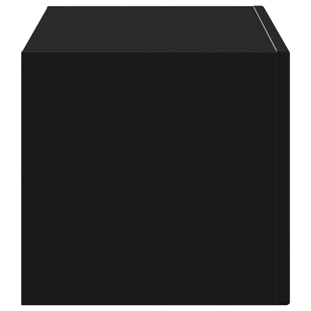vidaXL TV-Wandschrank Schwarz 60 x 31 x 29,5 cm Holzwerkstoff
