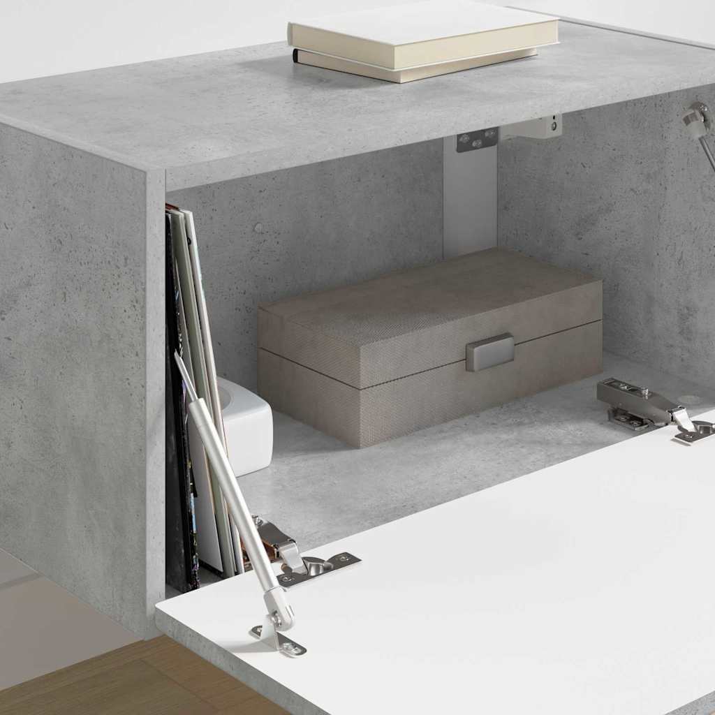 vidaXL TV-Wandschrank Beton 60 x 31 x 29,5 cm Holzwerkstoff