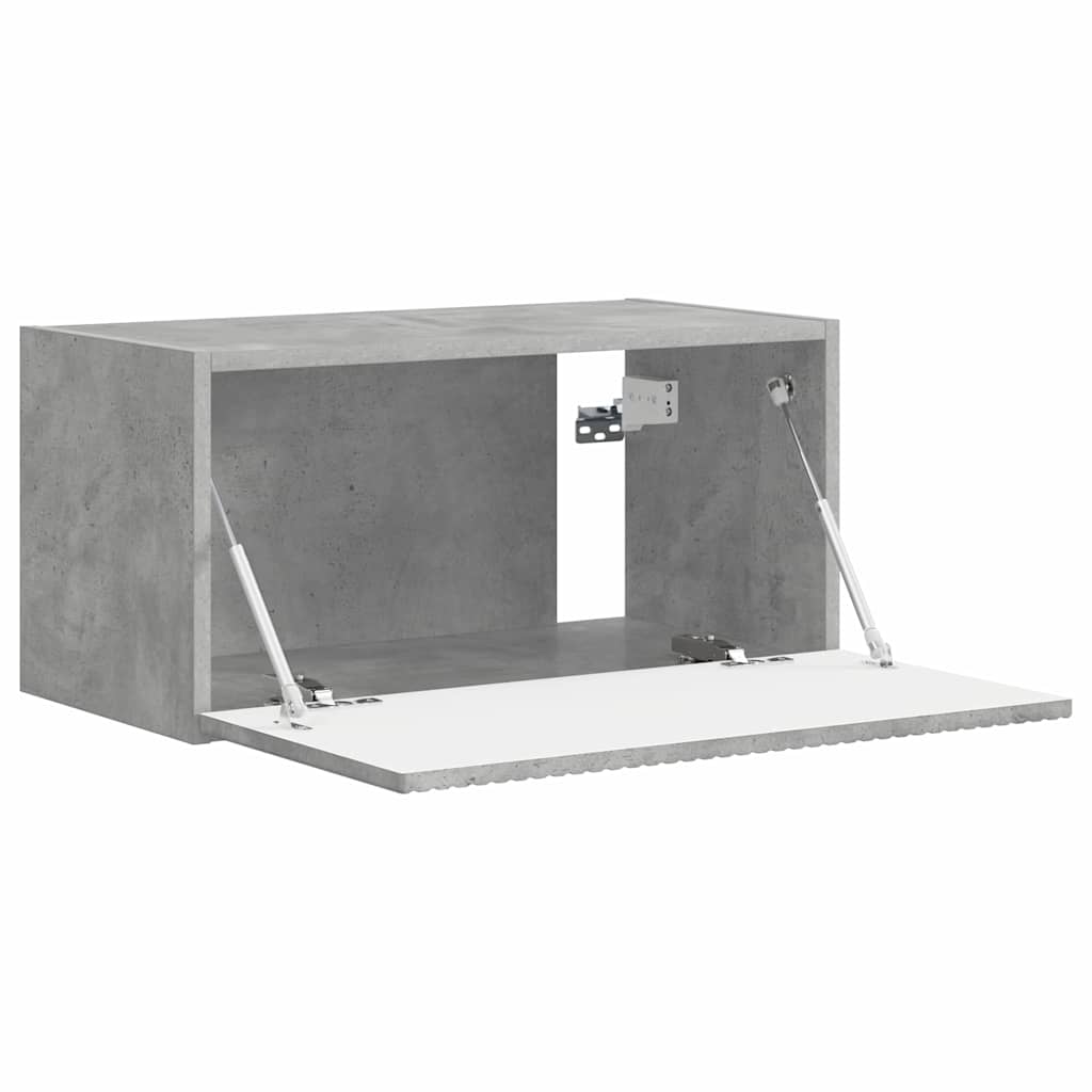 vidaXL TV-Wandschrank Beton 60 x 31 x 29,5 cm Holzwerkstoff