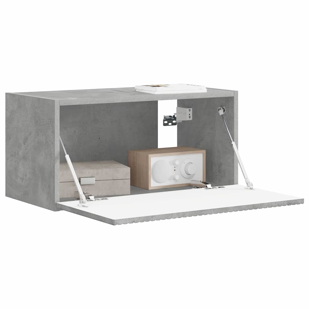 vidaXL TV-Wandschrank Beton 60 x 31 x 29,5 cm Holzwerkstoff