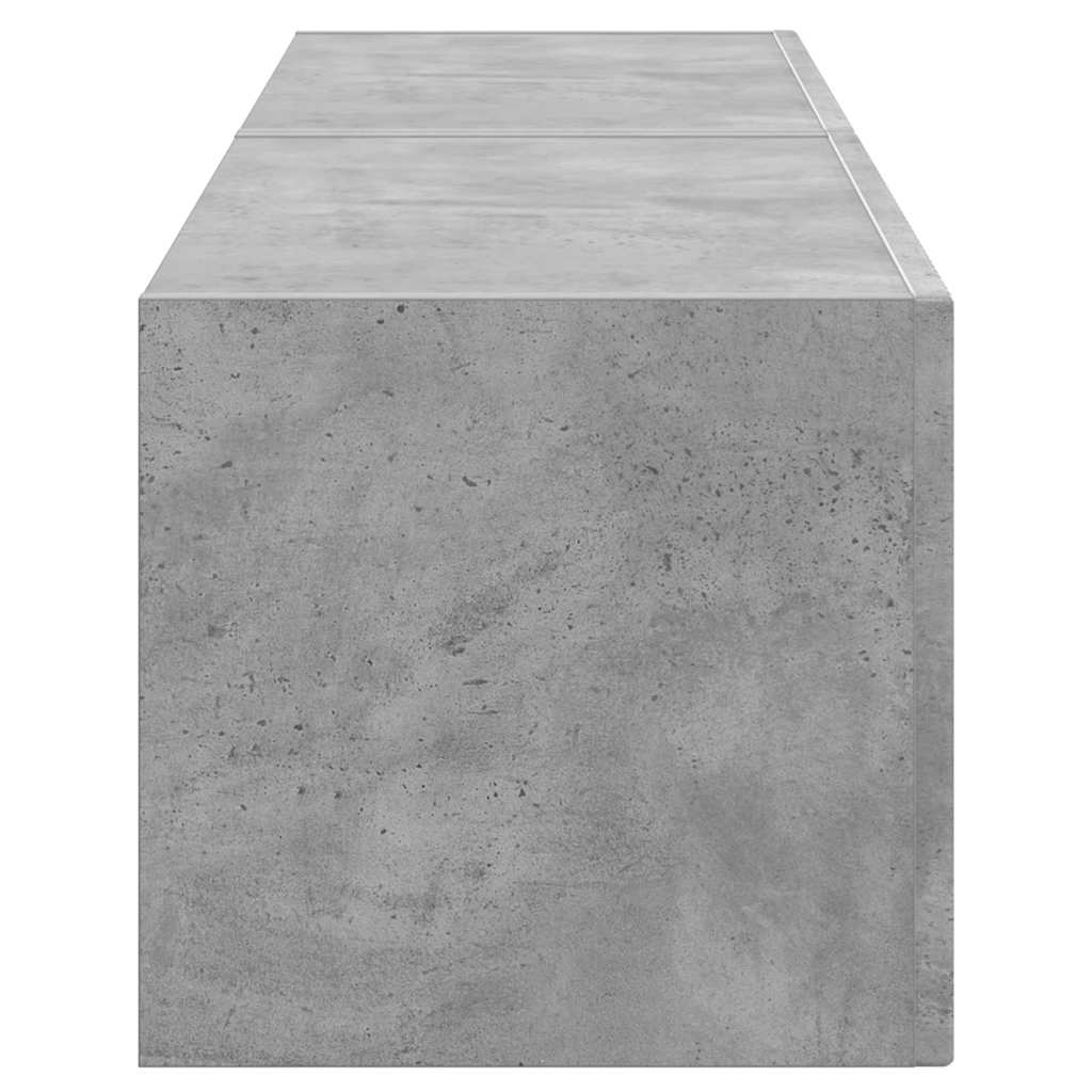 vidaXL TV-Wandschrank 2 pcs Beton 60 x 31 x 29,5 cm Holzwerkstoff