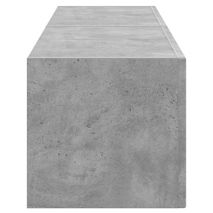 vidaXL TV-Wandschrank 2 pcs Beton 60 x 31 x 29,5 cm Holzwerkstoff