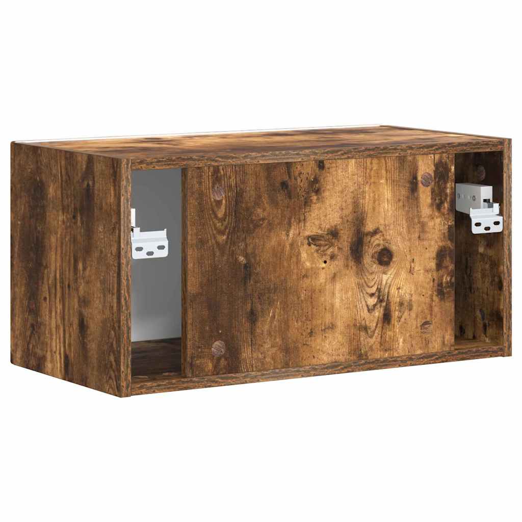 TV-Wandschrank Wandmontiert Geräucherte Eiche 60 x 31 x 29,5 cm