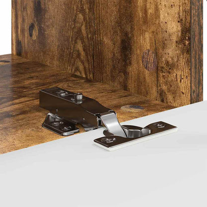 vidaXL Meuble TV mural 2 pcs Chêne fumé 60 x 31 x 29,5 cm