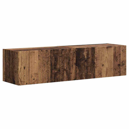 vidaXL TV-Wandschrank 2 pcs Altholz 60 x 31 x 29,5 cm Holzwerkstoff