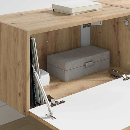 vidaXL Meuble TV mural 2 pcs Chêne artisanal 60 x 31 x 29,5 cm