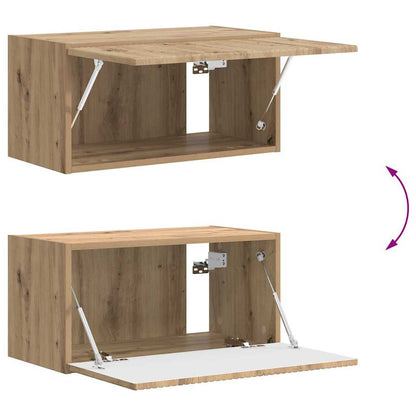 vidaXL Meuble TV mural 2 pcs Chêne artisanal 60 x 31 x 29,5 cm