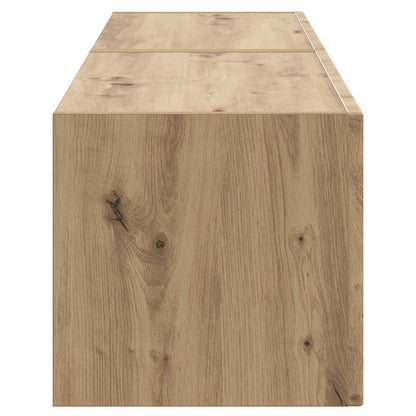 vidaXL Meuble TV mural 2 pcs Chêne artisanal 60 x 31 x 29,5 cm