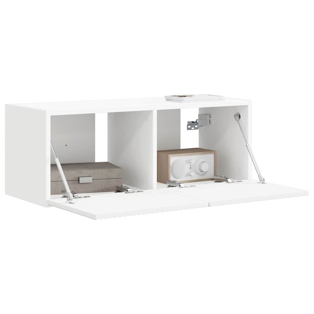vidaXL TV-Wandschrank Weiß 60 x 31 x 29,5 cm Holzwerkstoff