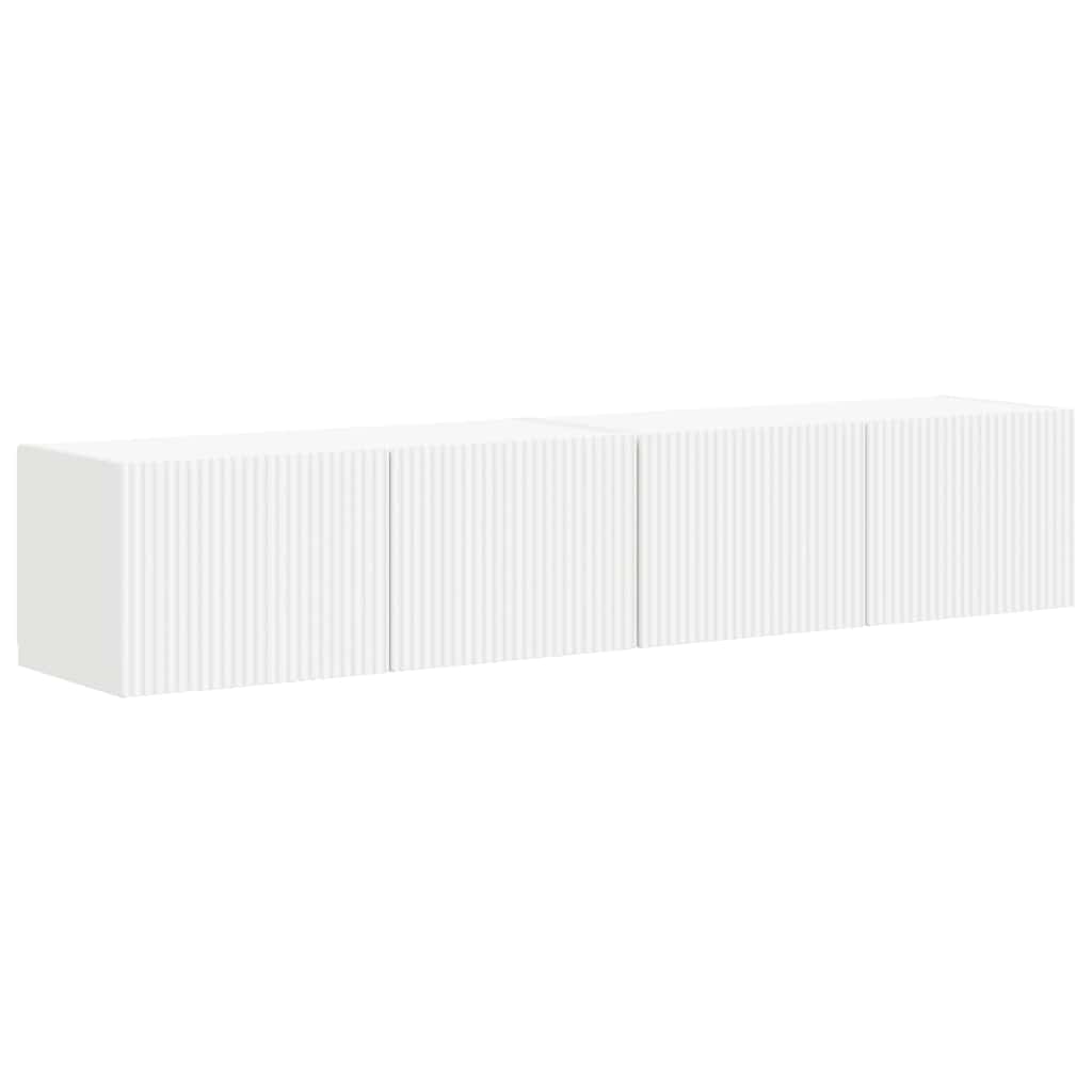 vidaXL TV-Wandschrank 2 pcs Weiß 60 x 31 x 29,5 cm Holzwerkstoff