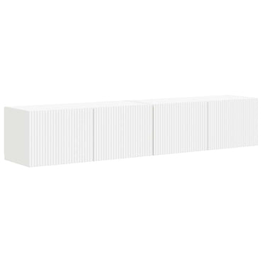 vidaXL TV-Wandschrank 2 pcs Weiß 60 x 31 x 29,5 cm Holzwerkstoff