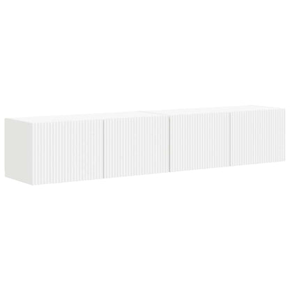 vidaXL TV-Wandschrank 2 pcs Weiß 60 x 31 x 29,5 cm Holzwerkstoff