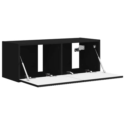 vidaXL TV-Wandschrank Schwarz 60 x 31 x 29,5 cm Holzwerkstoff
