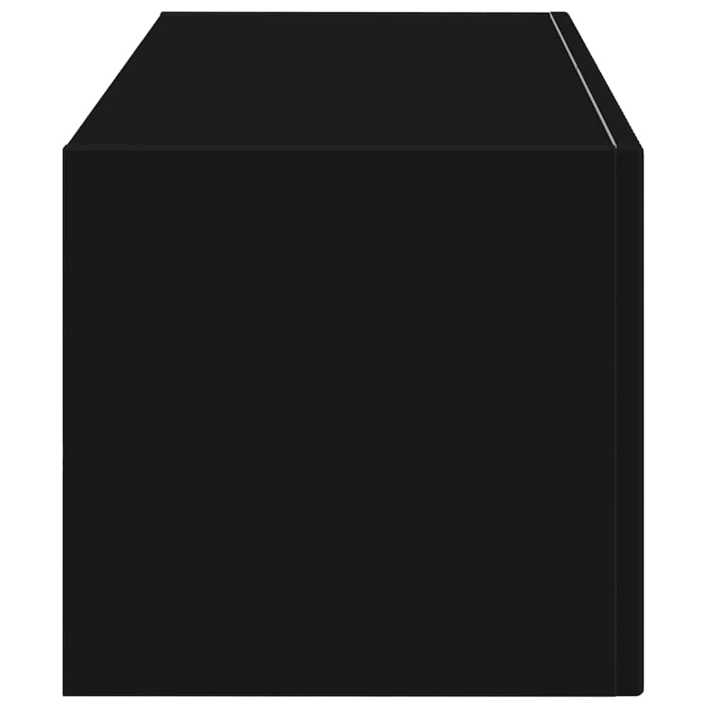 vidaXL TV-Wandschrank Schwarz 60 x 31 x 29,5 cm Holzwerkstoff
