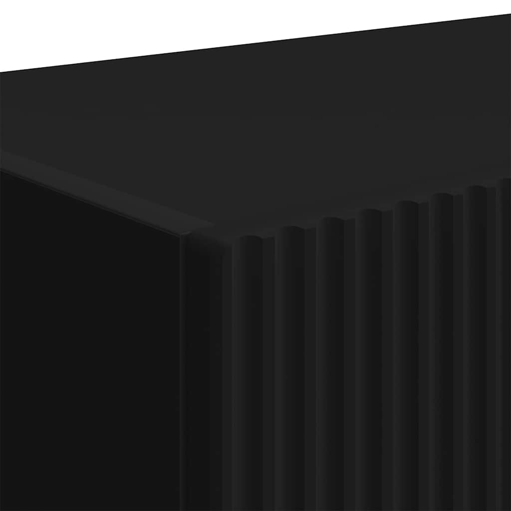 vidaXL TV-Wandschrank 2 pcs Schwarz 60 x 31 x 29,5 cm Holzwerkstoff