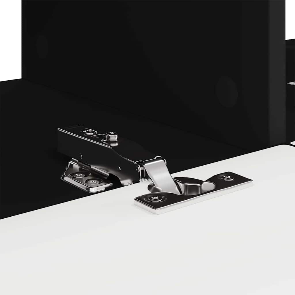 vidaXL TV-Wandschrank 2 pcs Schwarz 60 x 31 x 29,5 cm Holzwerkstoff