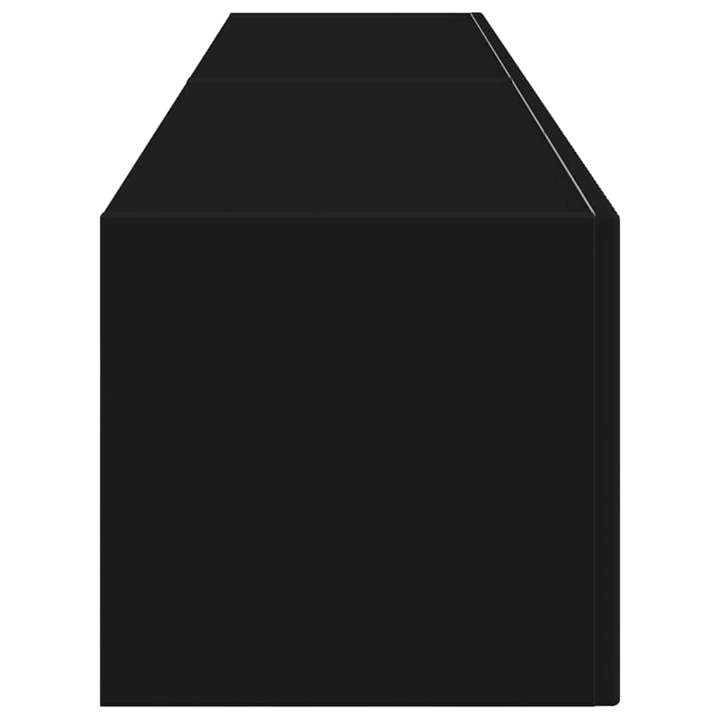 vidaXL TV-Wandschrank 2 pcs Schwarz 60 x 31 x 29,5 cm Holzwerkstoff